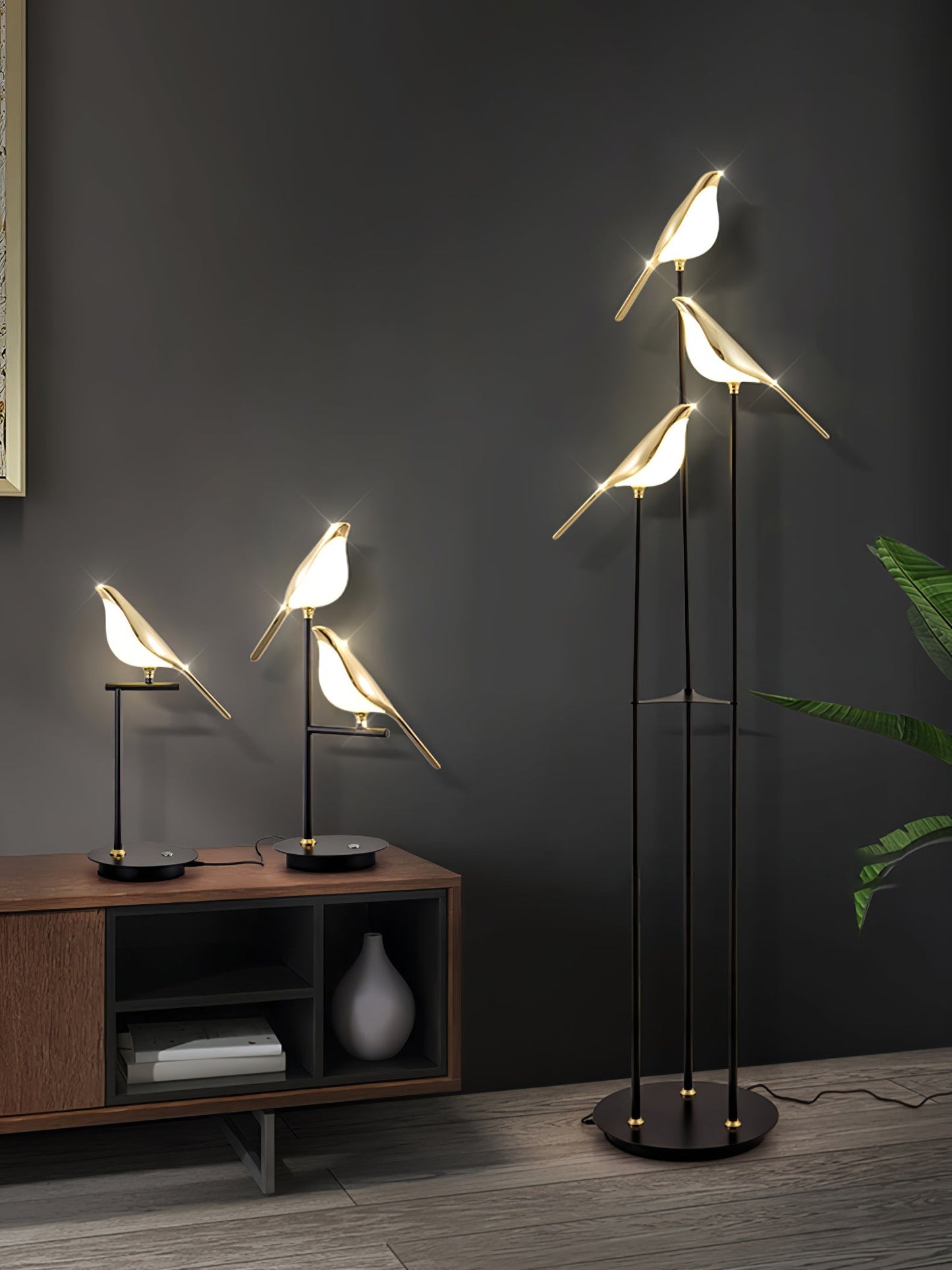 Magpie Perch Torch Lamp Floor Lamp