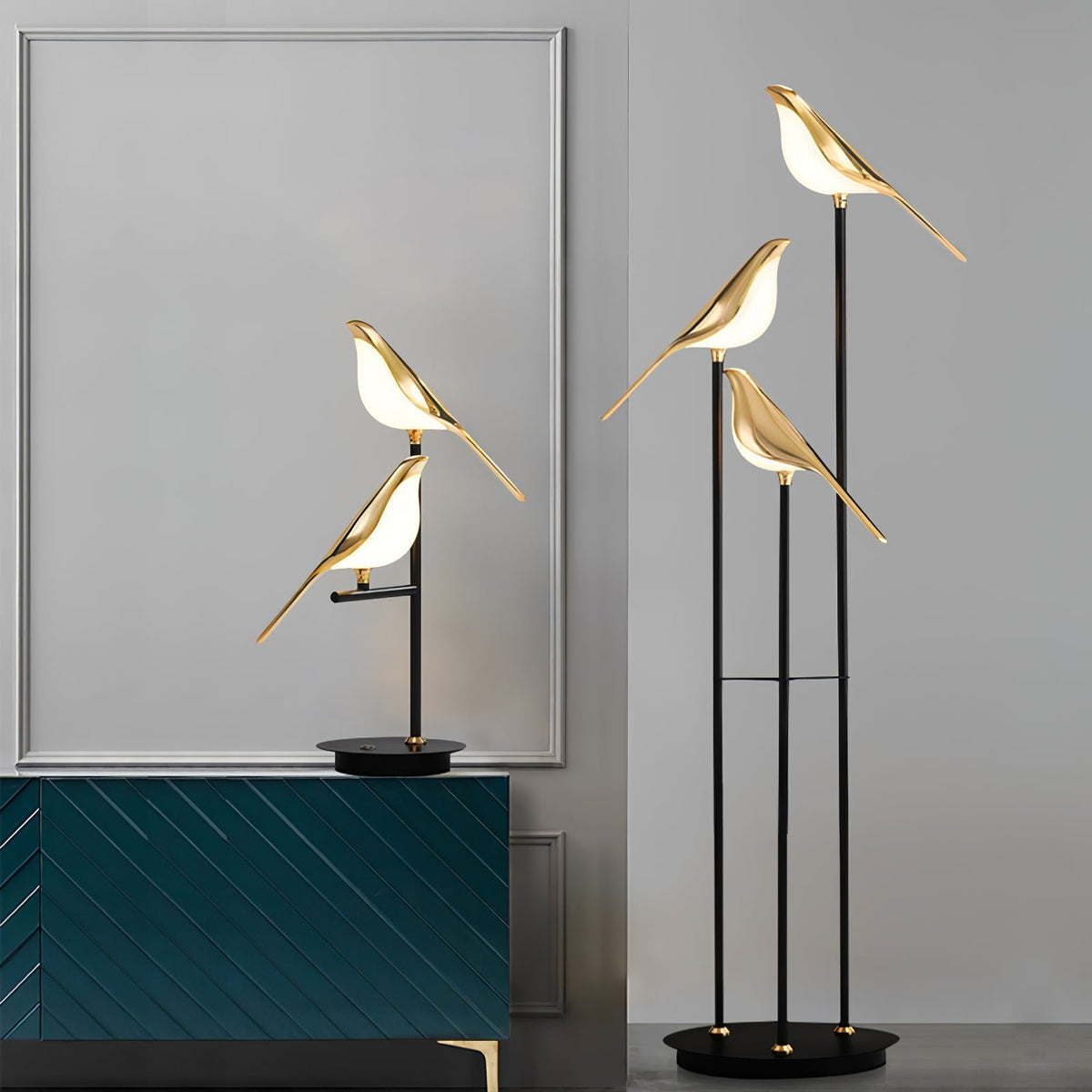 Magpie Perch Torch Lamp Floor Lamp