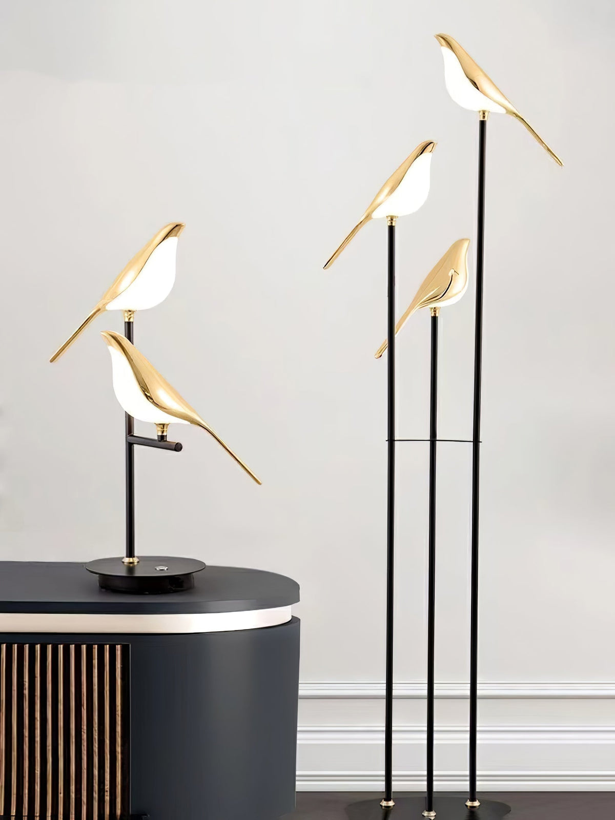 Magpie Perch Torch Lamp Floor Lamp
