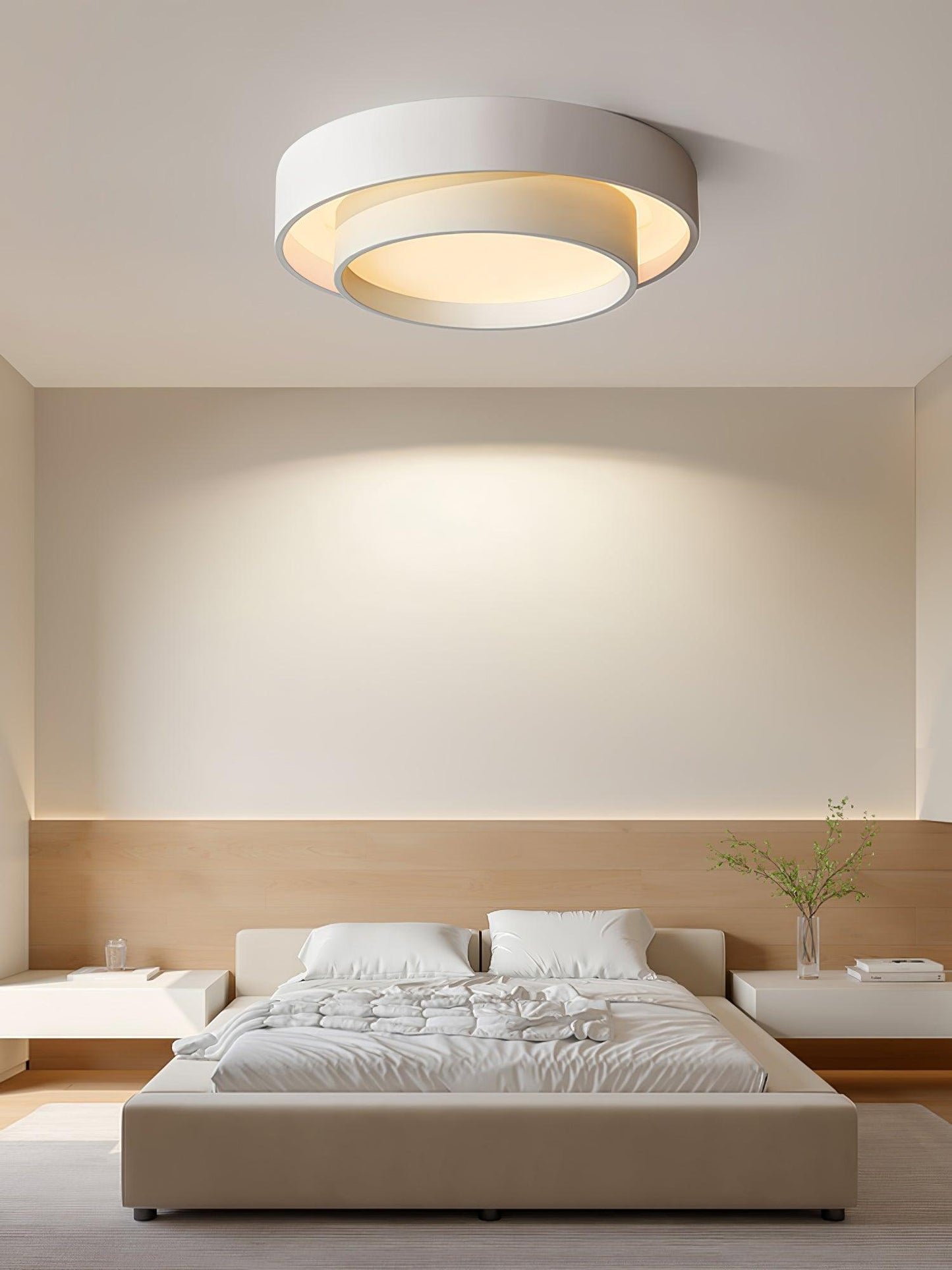 Melody Ceiling Lamp Modern LED | Cylindrical Ceiling Light | Iron Metal Acrylic | Integrated LED Dimmable | Living Room Bedroom Lighting