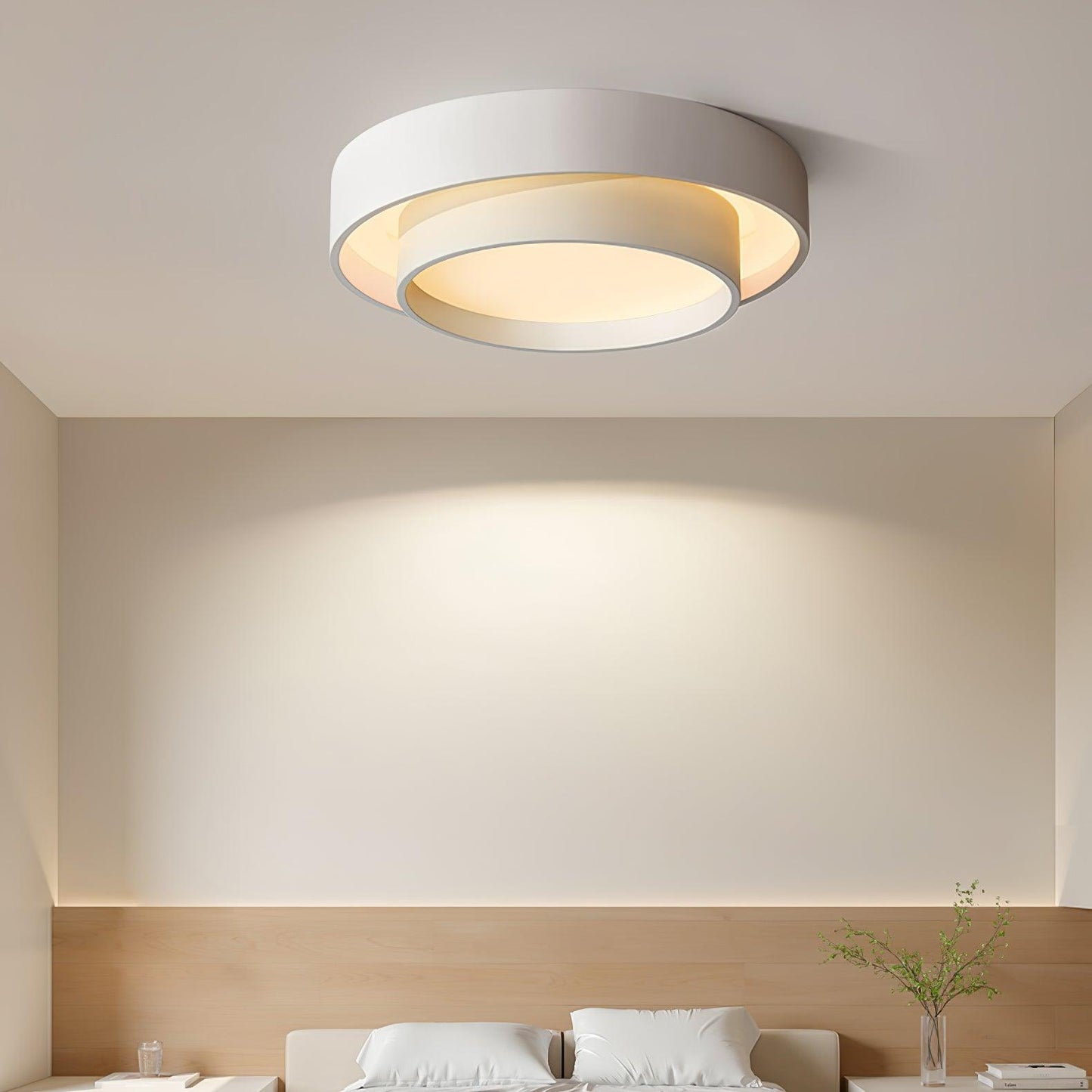 Melody Ceiling Lamp Modern LED | Cylindrical Ceiling Light | Iron Metal Acrylic | Integrated LED Dimmable | Living Room Bedroom Lighting