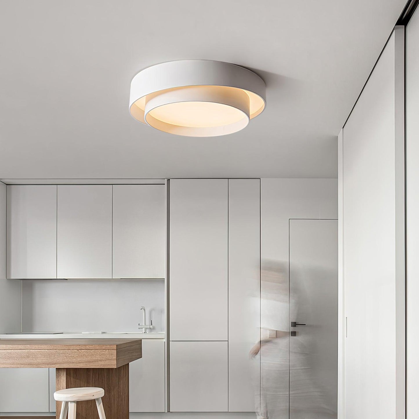 Melody Ceiling Lamp Modern LED | Cylindrical Ceiling Light | Iron Metal Acrylic | Integrated LED Dimmable | Living Room Bedroom Lighting
