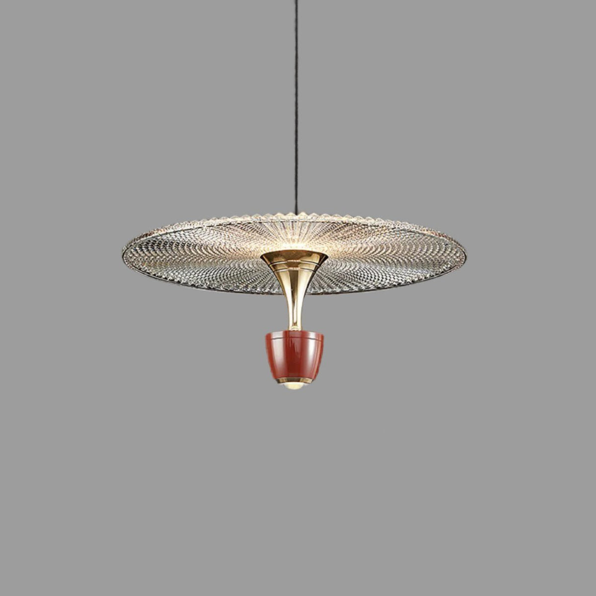 Modern LED Disc Pendant Light for Dining & Living Room | Sleek Round Design | Integrated 20W LED | Iron Aluminum Acrylic
