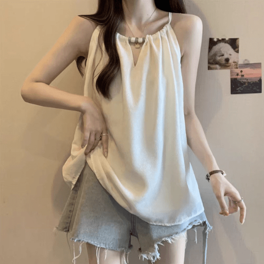 Esmee - Trendy Halter Neck Women's Blouse