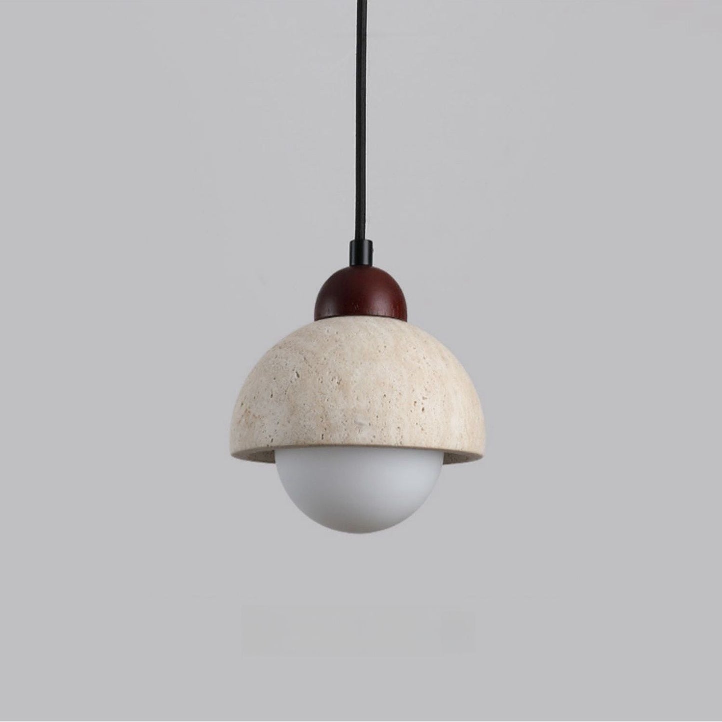 Natural Marble Pendant Light Modern Minimalist Hanging Lamp | Wood Marble Design | E27 G9 LED Compatible | Decorative Indoor Lighting