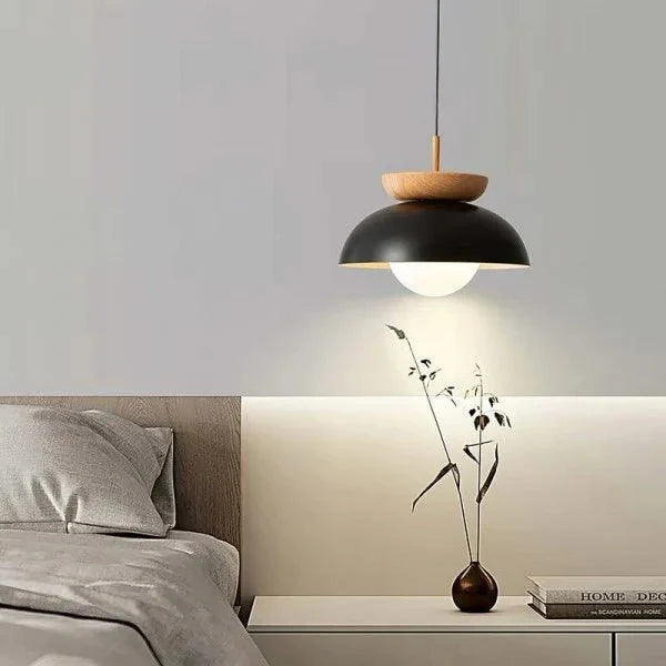 Scandinavian Semi-Wood Pendant Lamp