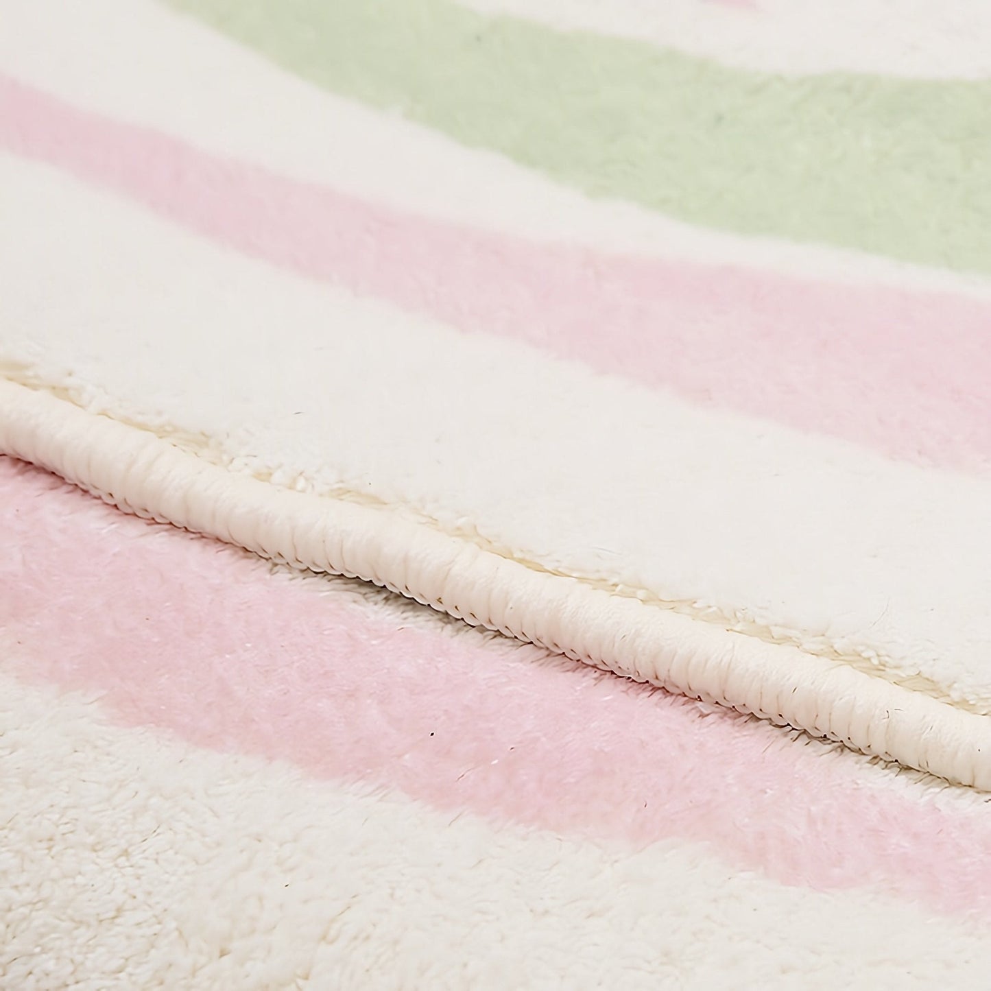 NordLoom | Scandinavian Plush Rug with Stripes | Soft Scandinavian Rug for Living Room & Bedroom