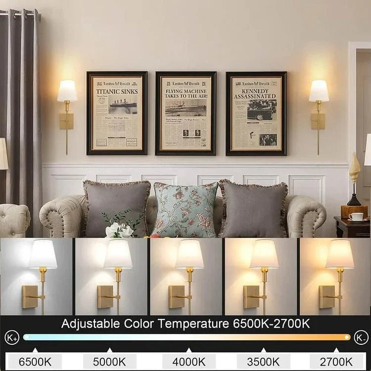 Rechargeable Wireless Wall Lamp (2 Packs)