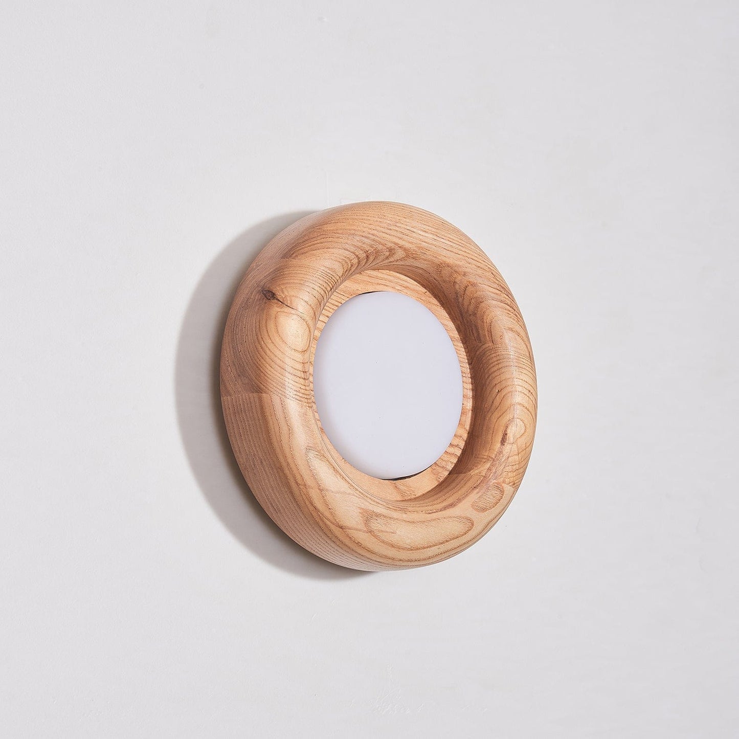 Orbitus Wall Lamp Modern Wooden LED Wall Light | Acrylic Shade | Integrated LED | Minimalist Indoor Lighting Fixture