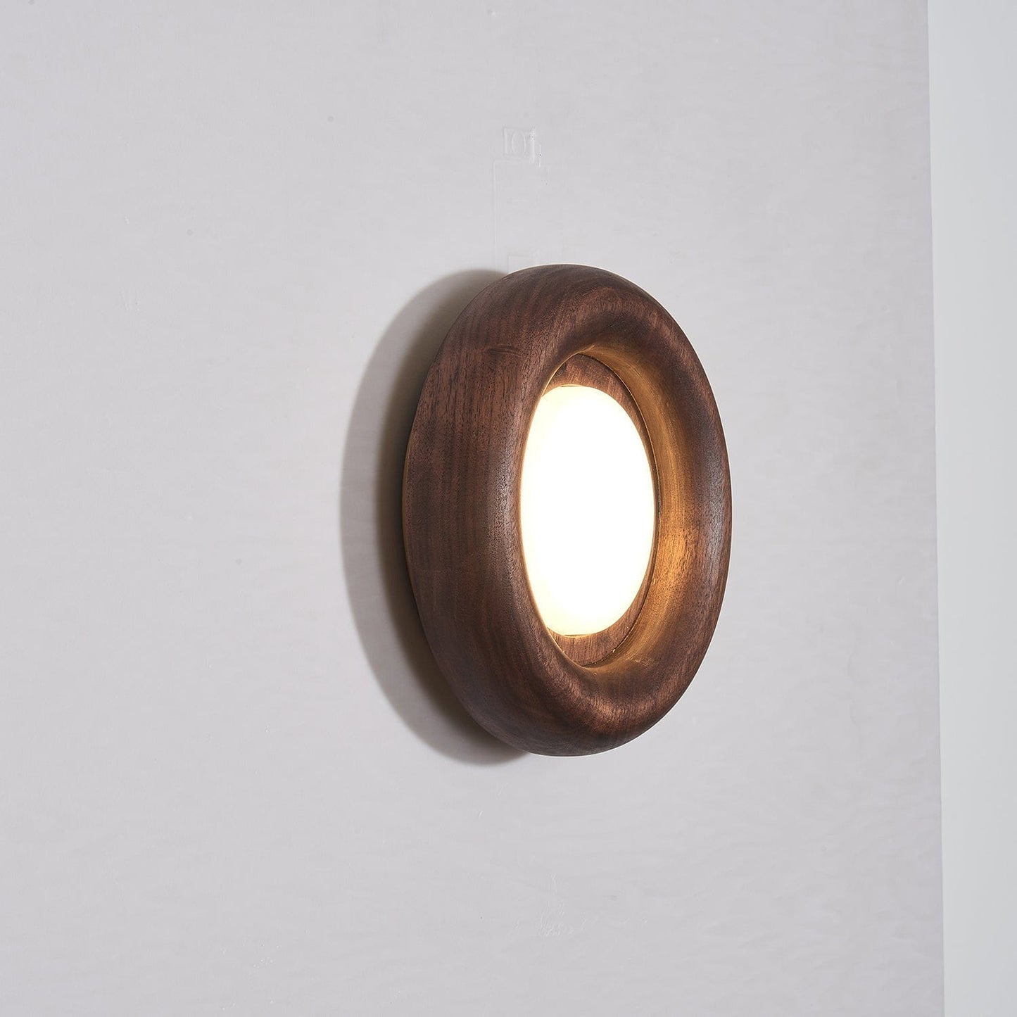 Orbitus Wall Lamp Modern Wooden LED Wall Light | Acrylic Shade | Integrated LED | Minimalist Indoor Lighting Fixture