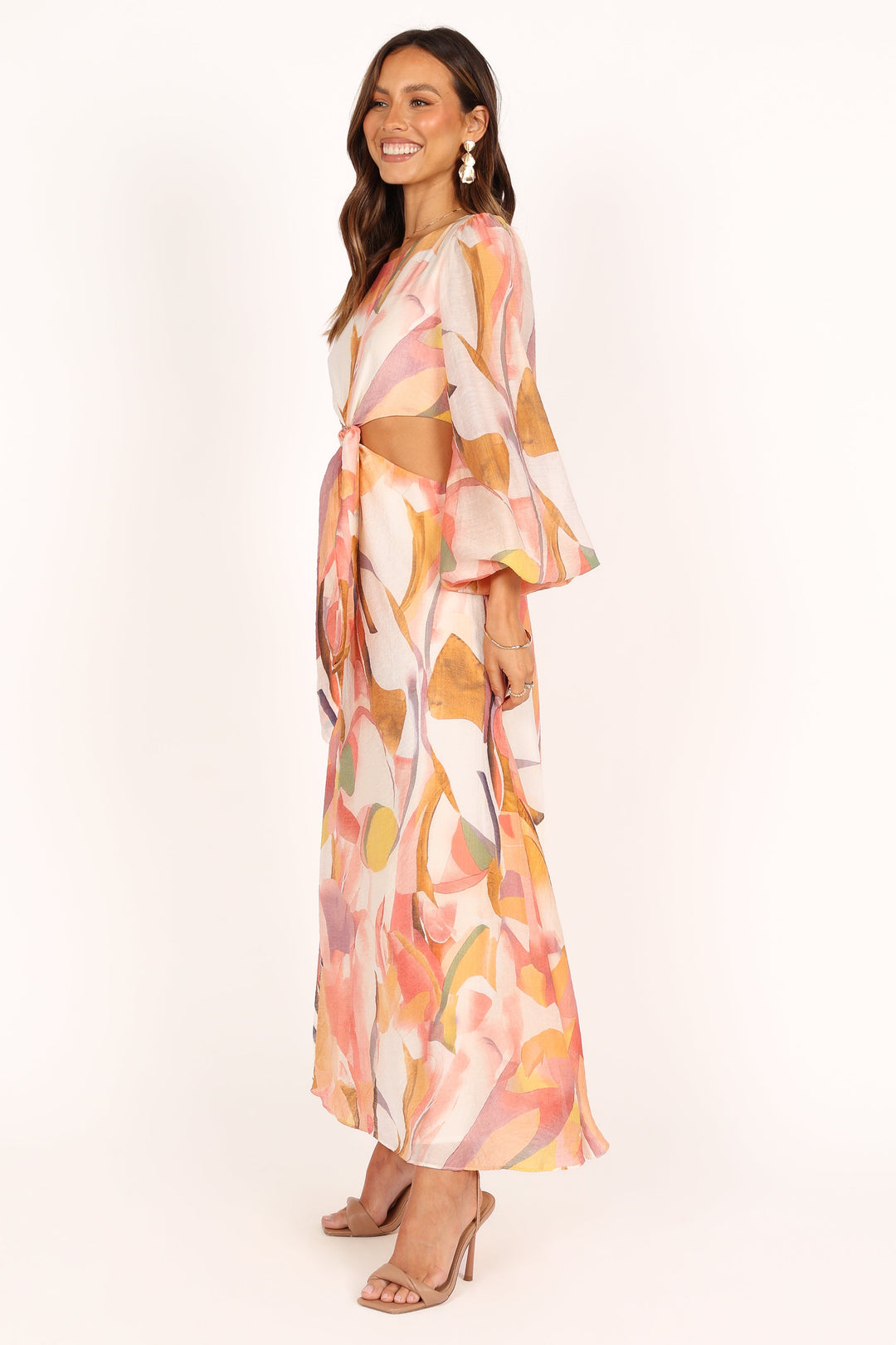 Laquin Long Sleeve Maxi Dress - Pink