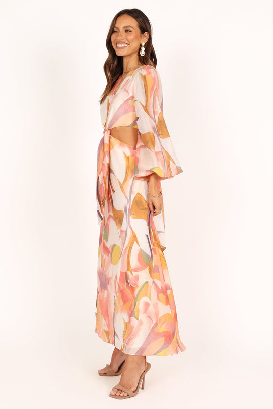 Laquin Long Sleeve Maxi Dress - Pink