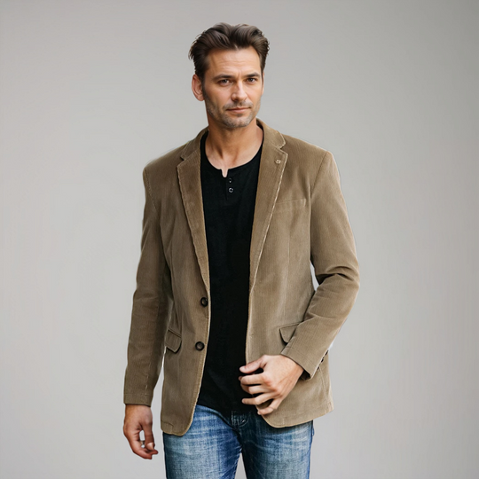 Austin | Men's Cord Blazer – Classic Elegance