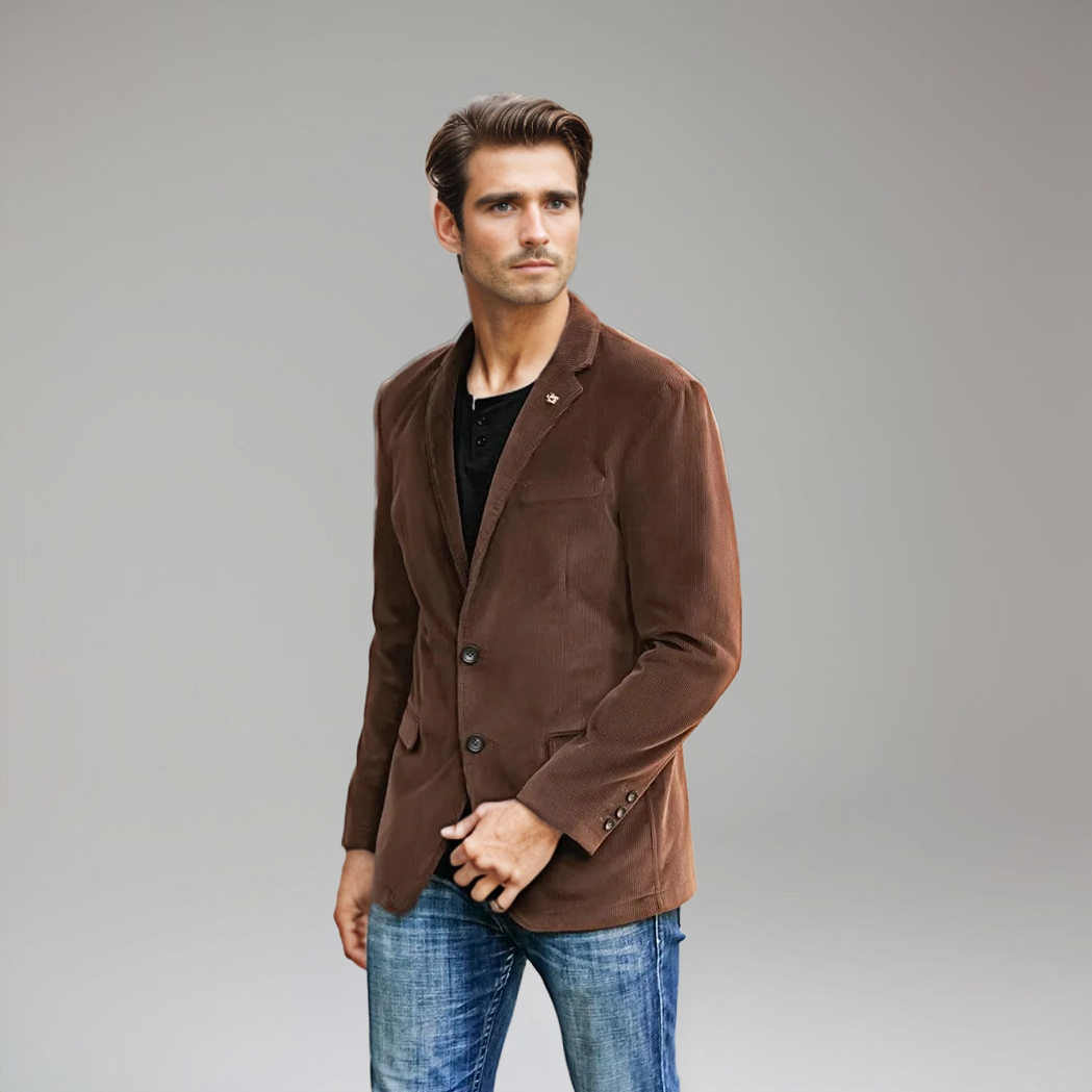 Austin | Men's Cord Blazer – Classic Elegance