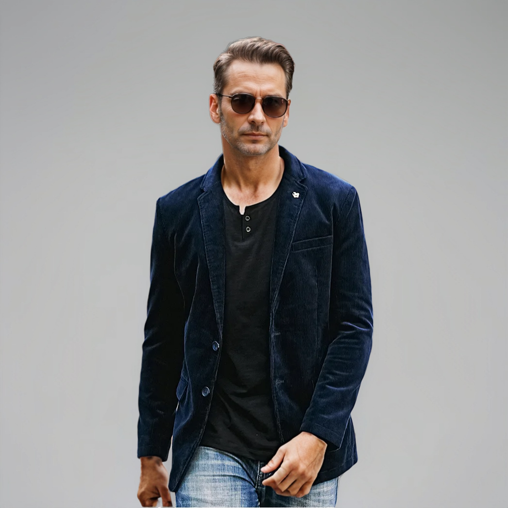 Austin | Men's Cord Blazer – Classic Elegance