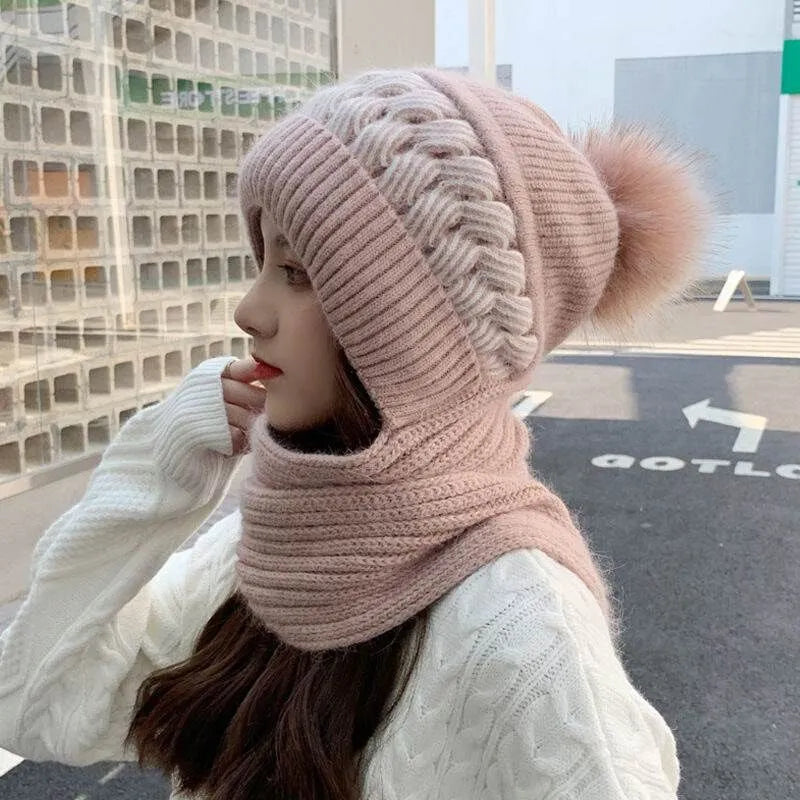 Women's Textured Hat and Scarf Set | Ideal for Winter