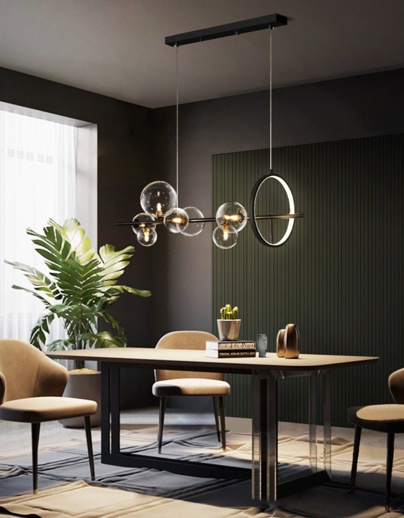 Luxury Glass Bubble Chandelier Macrocosm | Blown Glass Iron | G4 LED | Modern Ceiling Pendant Light | 90–120 cm