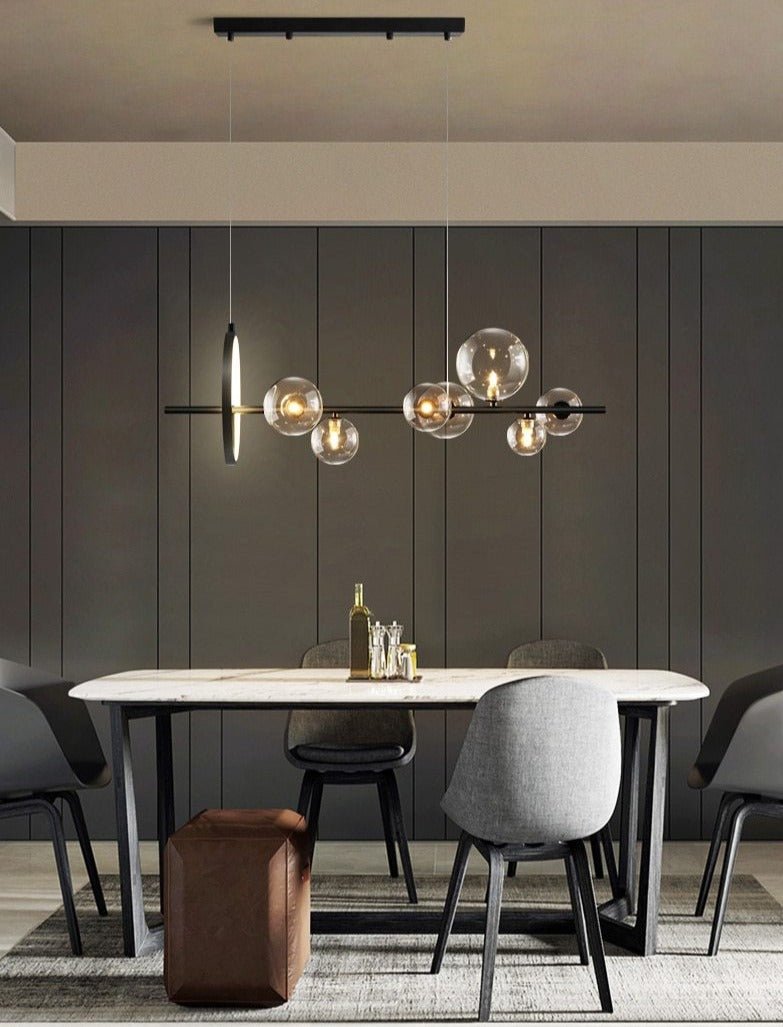 Luxury Glass Bubble Chandelier Macrocosm | Blown Glass Iron | G4 LED | Modern Ceiling Pendant Light | 90–120 cm