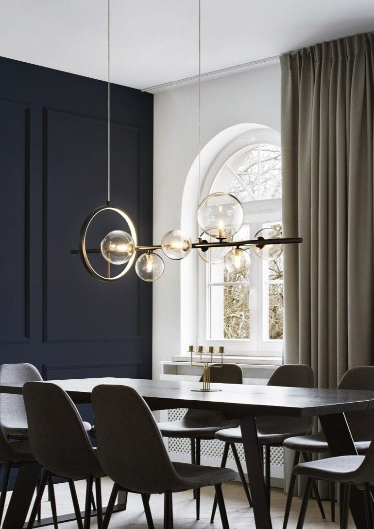Luxury Glass Bubble Chandelier Macrocosm | Blown Glass Iron | G4 LED | Modern Ceiling Pendant Light | 90–120 cm
