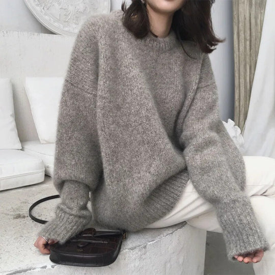 Arabella - Elegant &amp; Cozy Knitted Women's Sweater with Long Sleeves