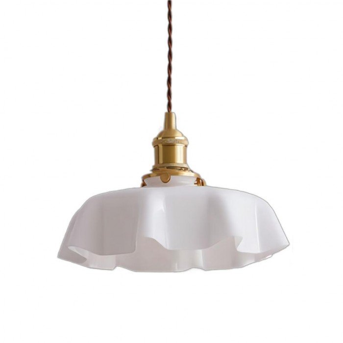 Retro Glass Flower Pendant Lamp