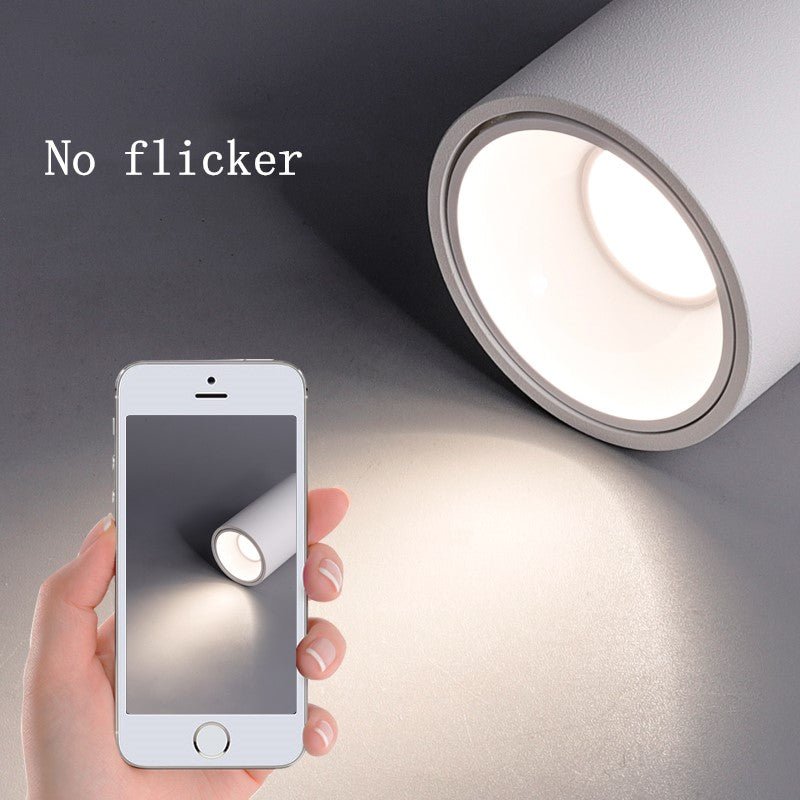 Round COB Ceiling Light Spotlight Downlight LED Aluminum | Modern Recessed Surface Mounted Lamp | Minimalist Indoor Lighting