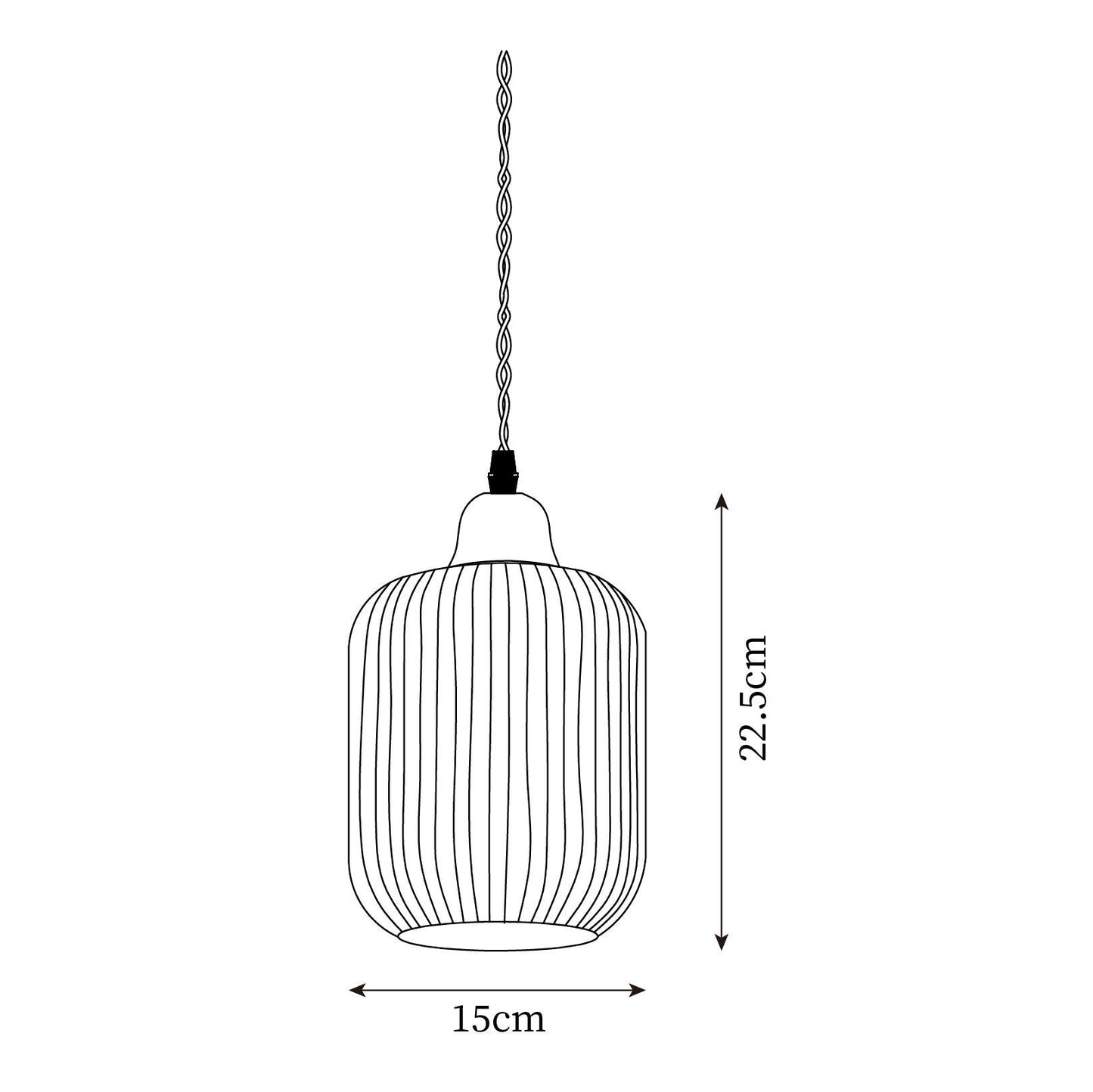 Ceramic Pendant Light for Dining Room & Bedroom | Scandinavian Oak Design | E26/E27 Socket | Rustic Minimalist Hanging Lamp