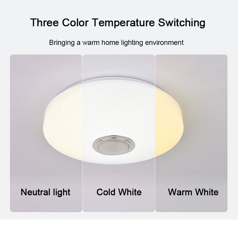 Smart RGB LED Ceiling Lamp for Bedroom & Living Room | App & Remote Control | Dimmable Color Changing Light | 26–33cm