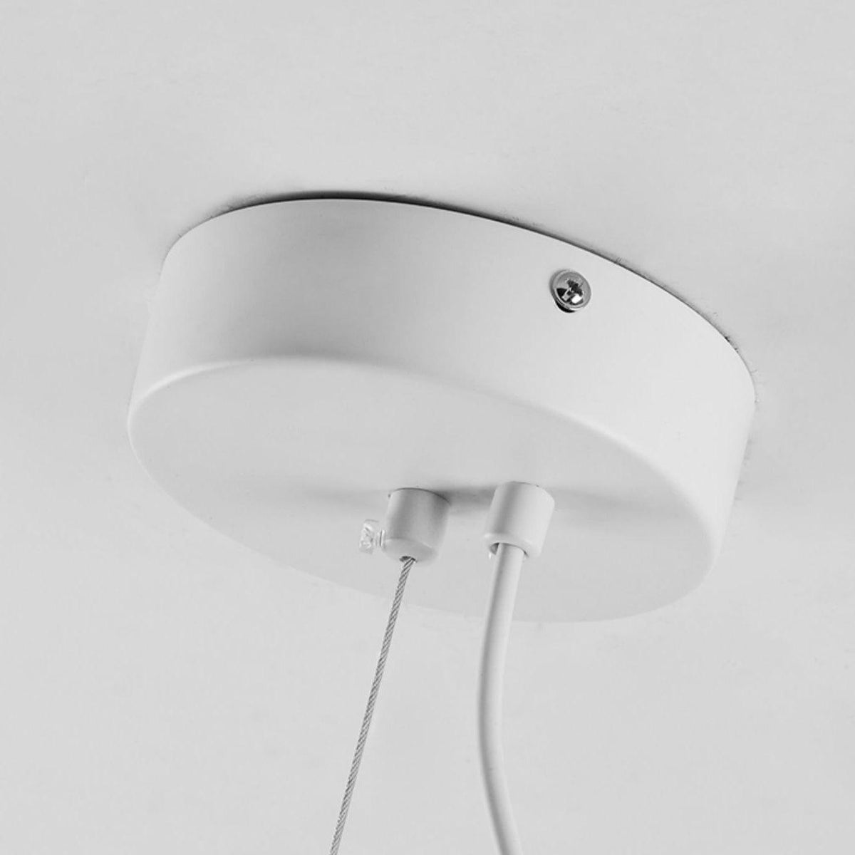 Steamed Bun Hanging Pendant Lamp Glass Ceiling Light | E26/E27 Socket | Adjustable Cable | Warm Ambient LED Lighting