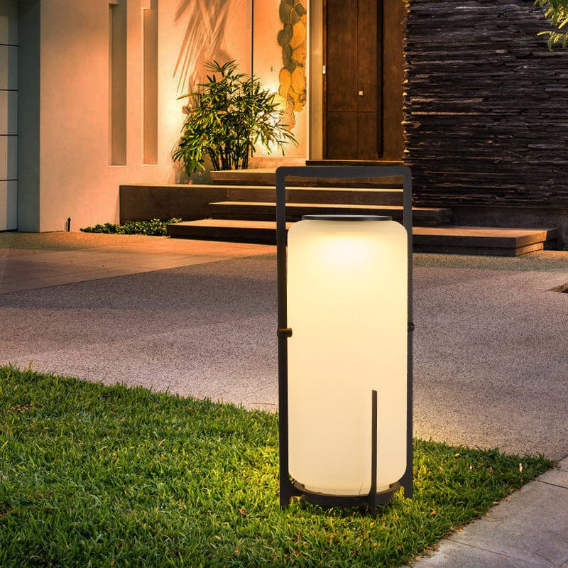 Terrace Solar Lamp Outdoor LED Garden Light | Stainless Steel & Glass | IP65 Waterproof | E27 Solar Pathway & Patio Lighting