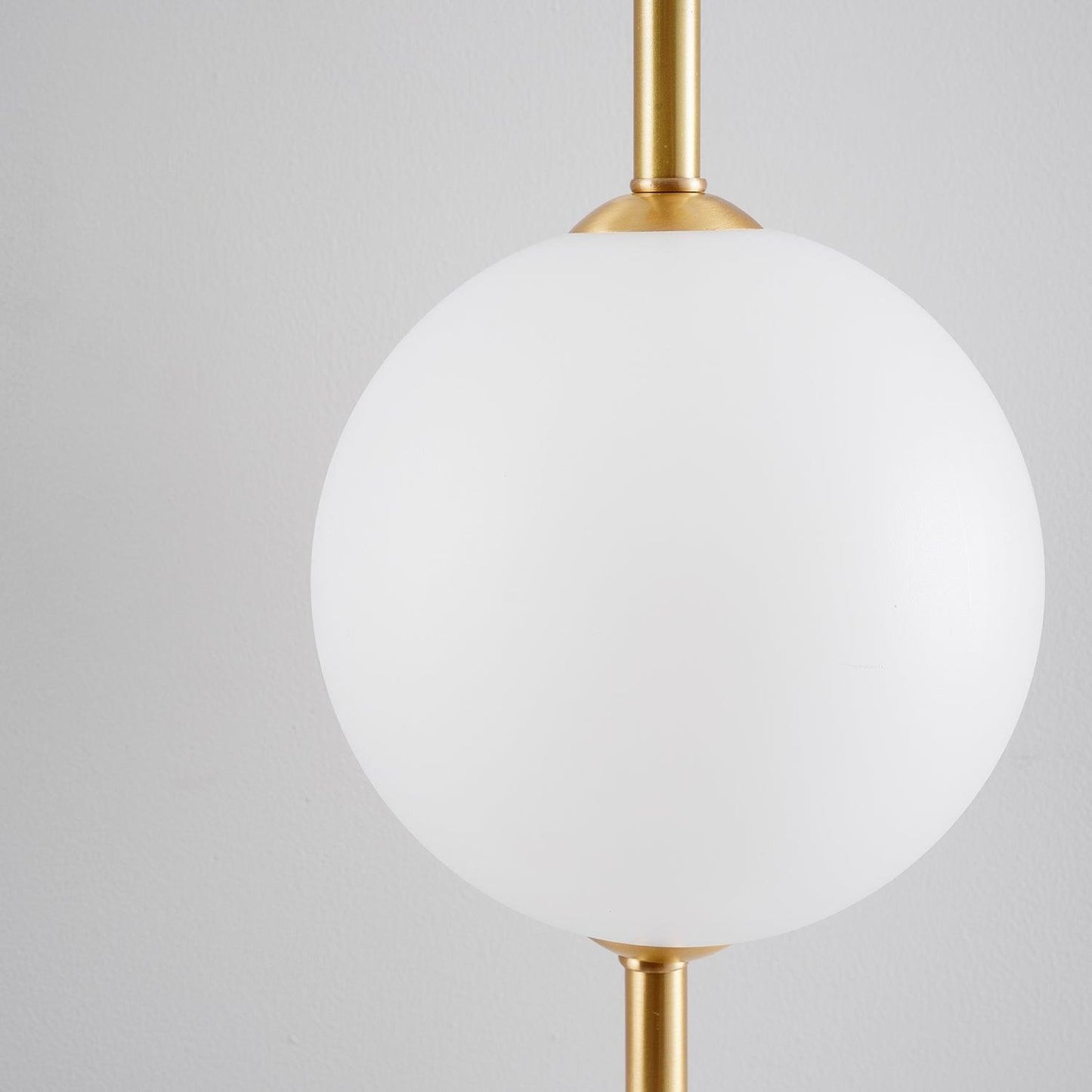 Vertical Globe Wall Lamp LED Sconce Light | Gold Finish Brass | Frosted Glass Orb | Modern Minimalist Wall Lighting 3000K–6000K