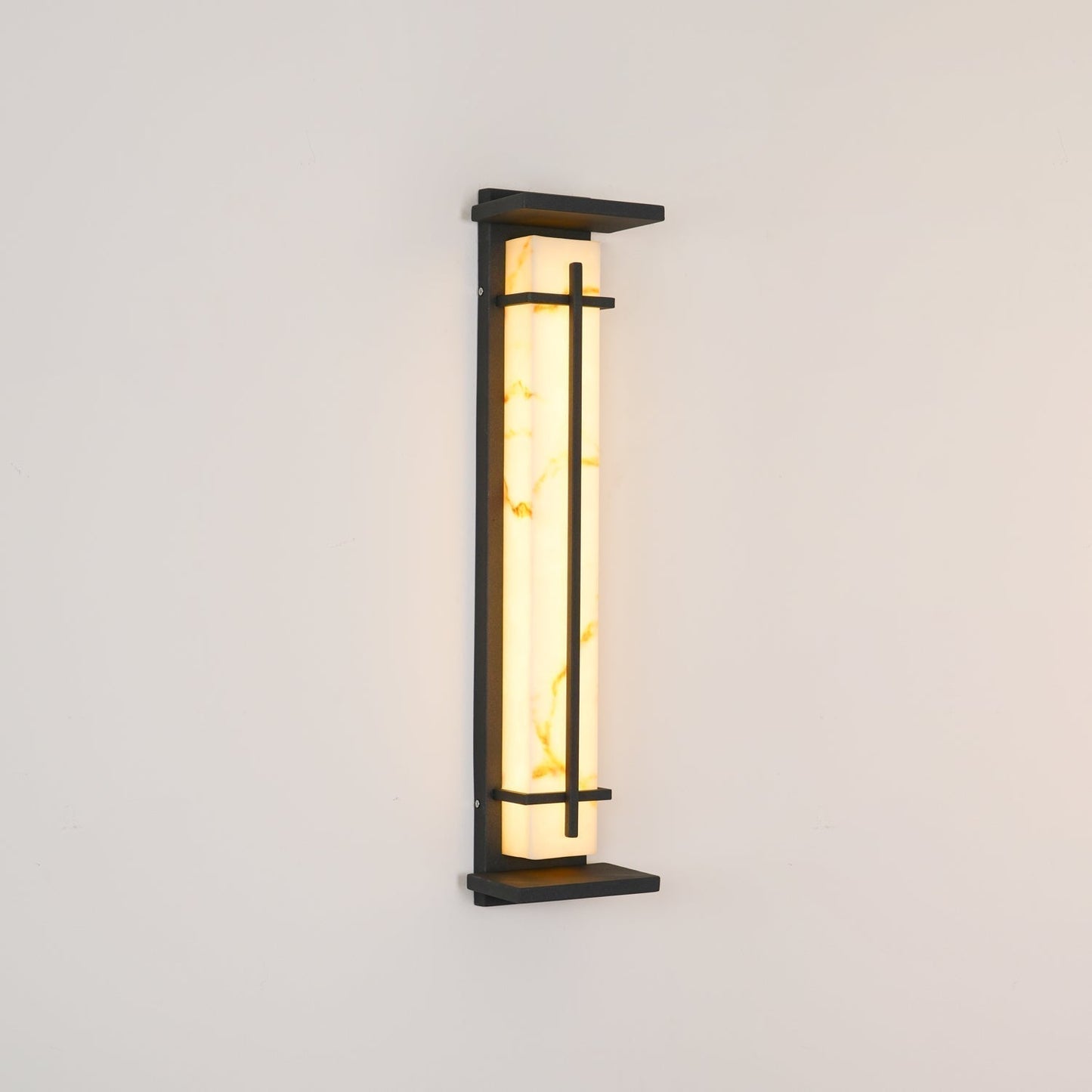 Square Outdoor Wall Light LED Waterproof Wall Sconce | Stainless Steel & Marble | IP65 Garden & Exterior Lighting | 3000K–6000K