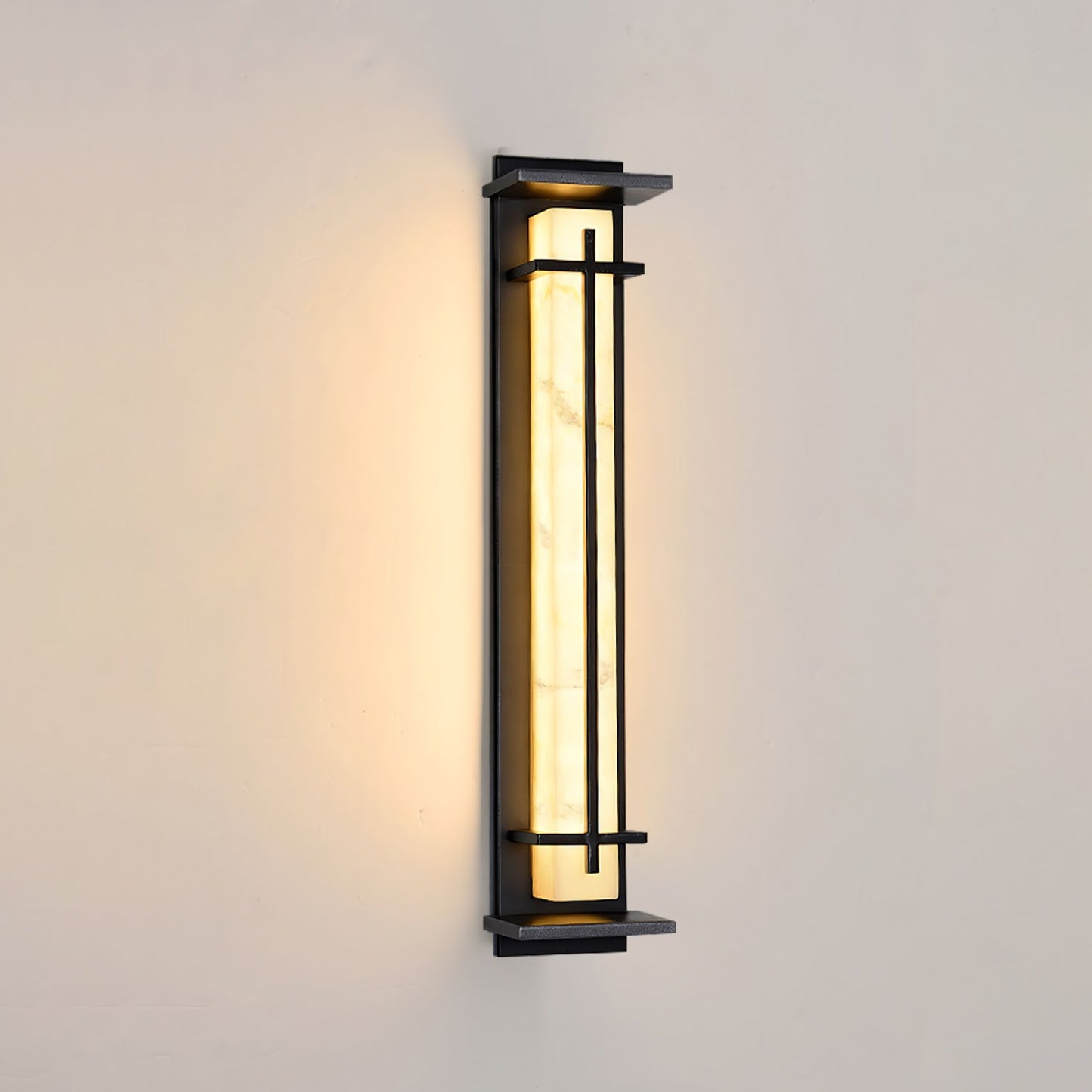 Square Outdoor Wall Light LED Waterproof Wall Sconce | Stainless Steel & Marble | IP65 Garden & Exterior Lighting | 3000K–6000K