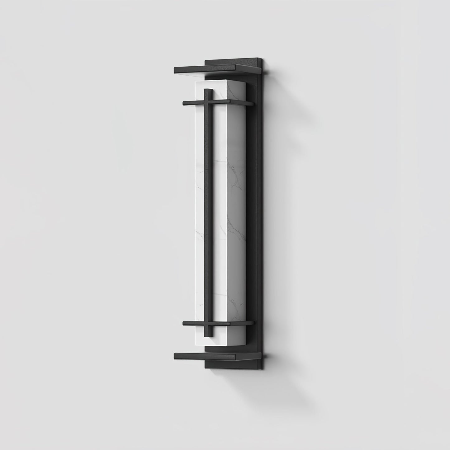 Square Outdoor Wall Light LED Waterproof Wall Sconce | Stainless Steel & Marble | IP65 Garden & Exterior Lighting | 3000K–6000K