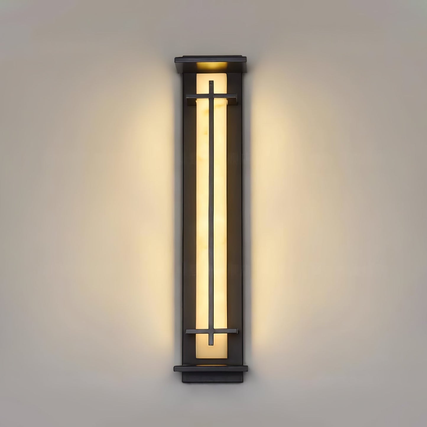 Square Outdoor Wall Light LED Waterproof Wall Sconce | Stainless Steel & Marble | IP65 Garden & Exterior Lighting | 3000K–6000K