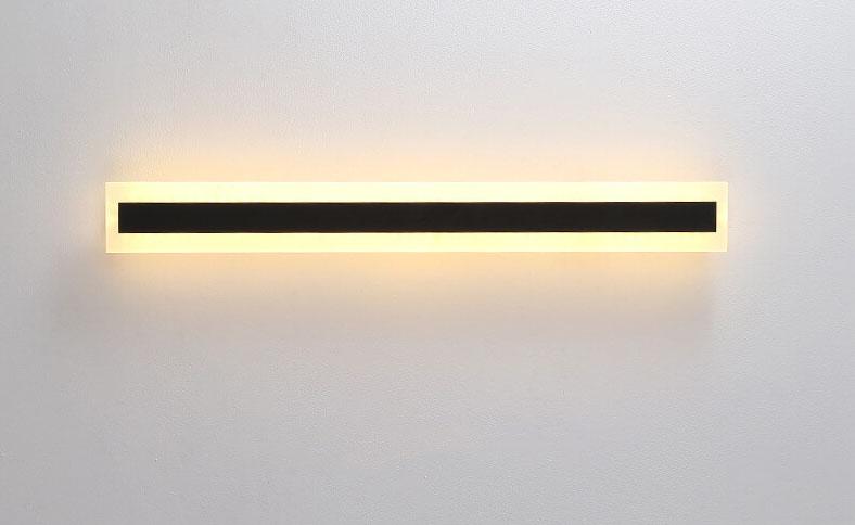 Modern Acrylic Outdoor Wall Lamp | Linear LED Facade Light | Waterproof Architectural Wall Lighting | Minimalist Exterior Fixture