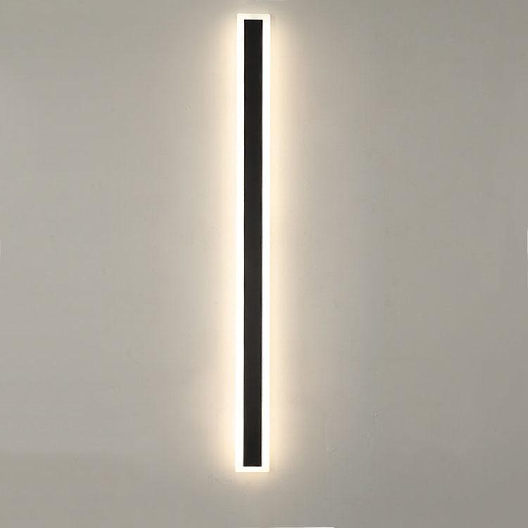 Modern Acrylic Outdoor Wall Lamp | Linear LED Facade Light | Waterproof Architectural Wall Lighting | Minimalist Exterior Fixture