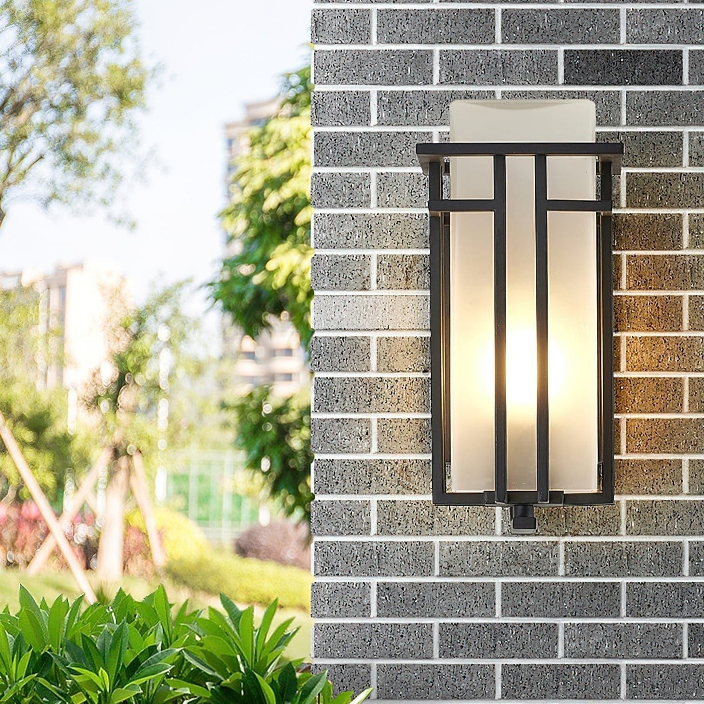 Outdoor Wall Lamp Linden Retro Design | IP65 Waterproof | Iron Glass | E26 E27 Compatible | Exterior Lighting for Entrance and Garden