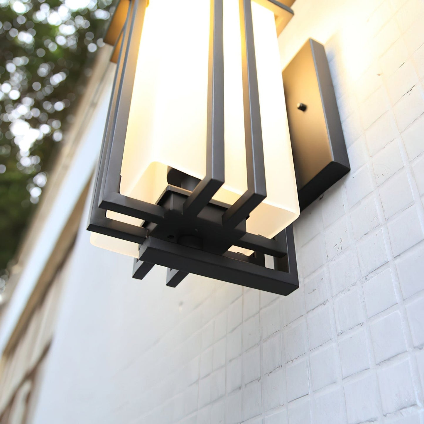 Outdoor Wall Lamp Linden Retro Design | IP65 Waterproof | Iron Glass | E26 E27 Compatible | Exterior Lighting for Entrance and Garden