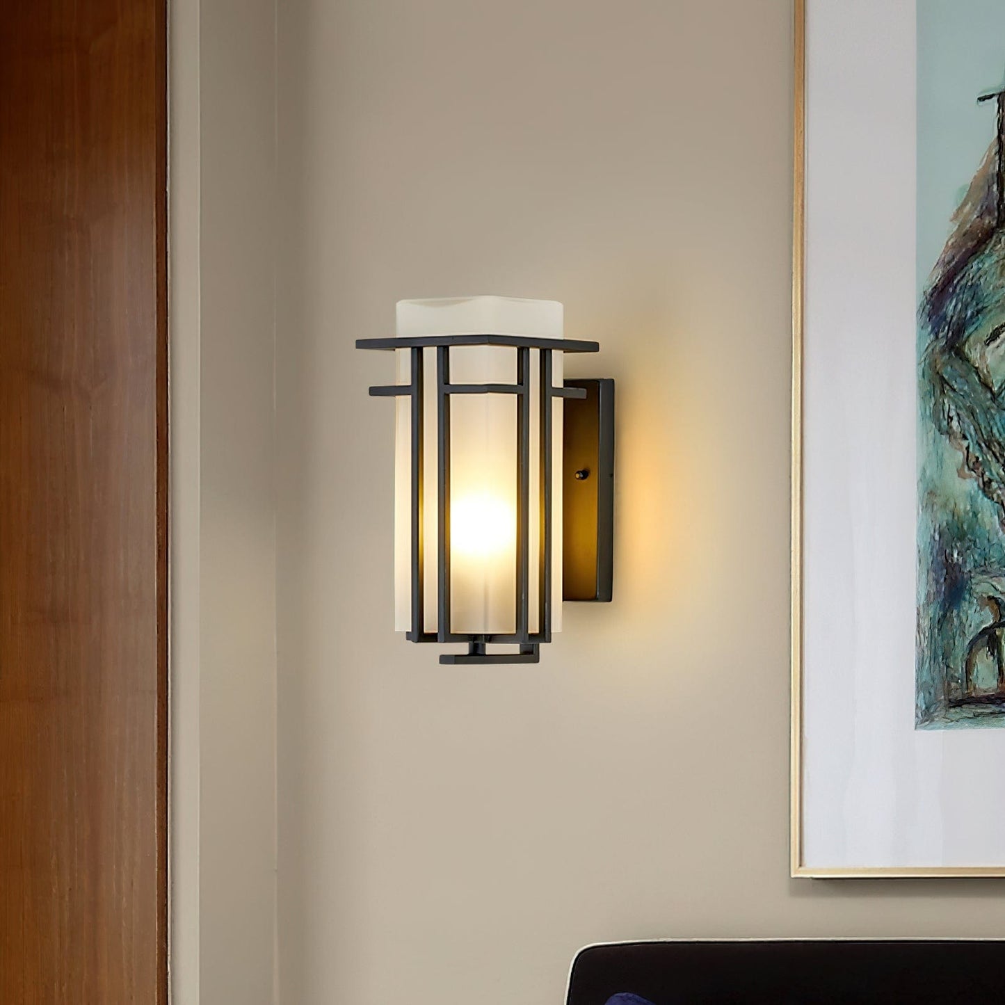 Outdoor Wall Lamp Linden Retro Design | IP65 Waterproof | Iron Glass | E26 E27 Compatible | Exterior Lighting for Entrance and Garden