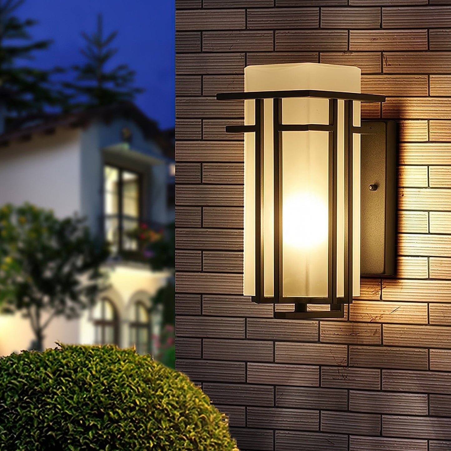 Outdoor Wall Lamp Linden Retro Design | IP65 Waterproof | Iron Glass | E26 E27 Compatible | Exterior Lighting for Entrance and Garden