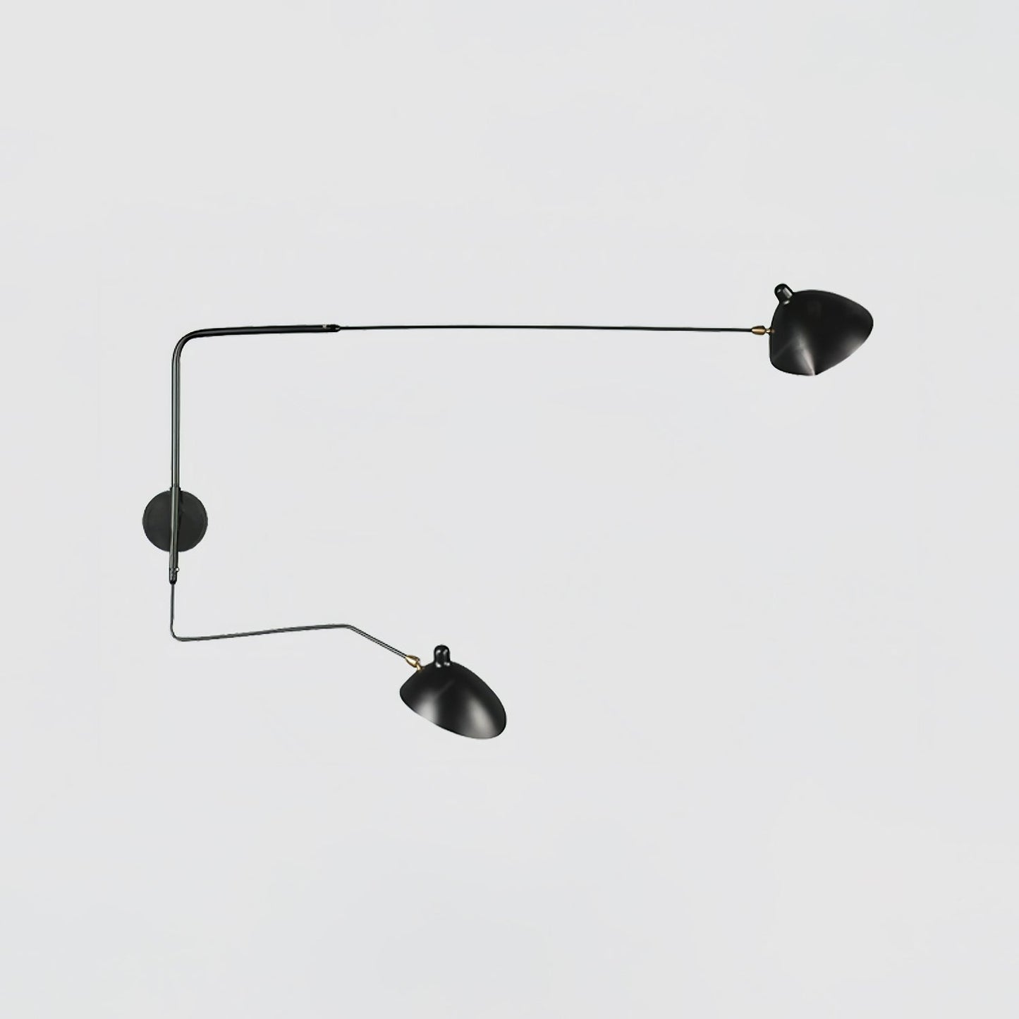Serge Mouille Inspired Wall Lamp | Adjustable Arm Wall Light | E26/E27 Modern Sculptural Lighting | Indoor Designer Fixture