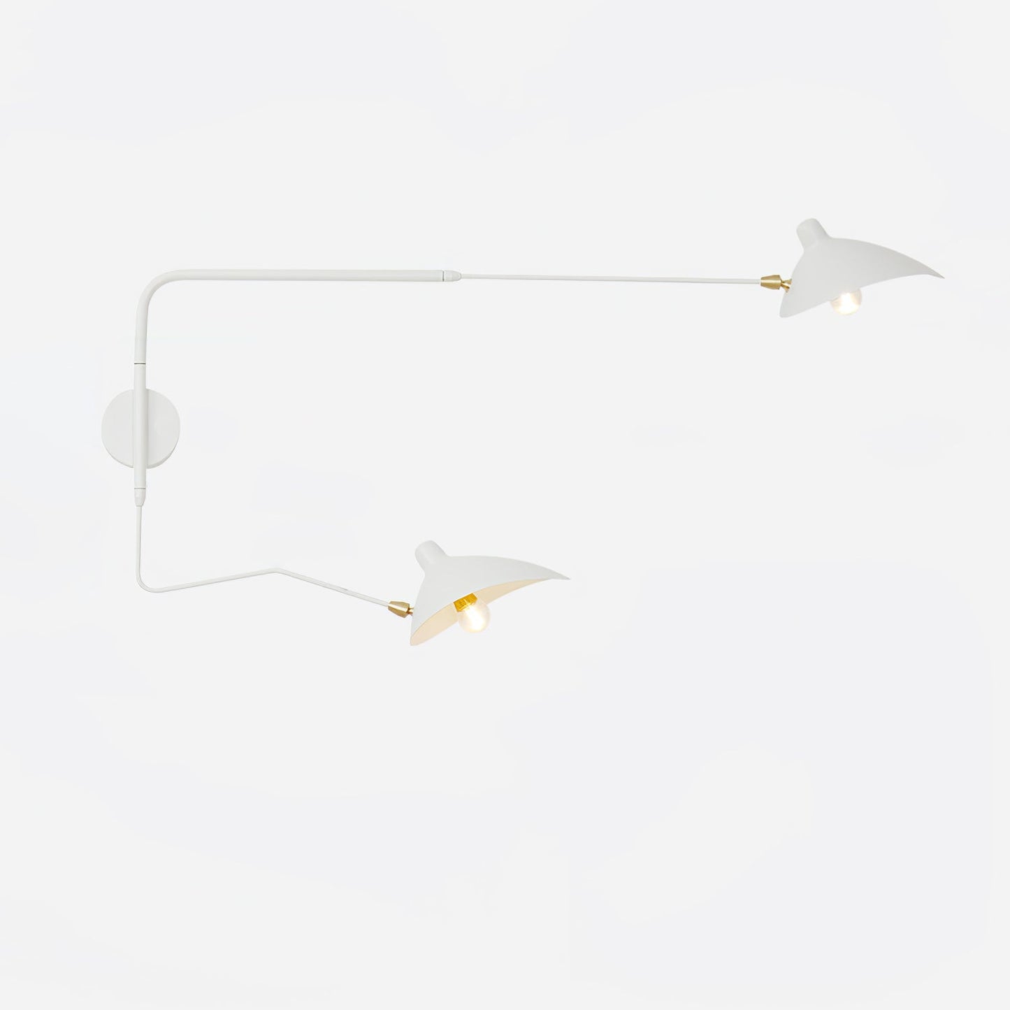 Serge Mouille Inspired Wall Lamp | Adjustable Arm Wall Light | E26/E27 Modern Sculptural Lighting | Indoor Designer Fixture