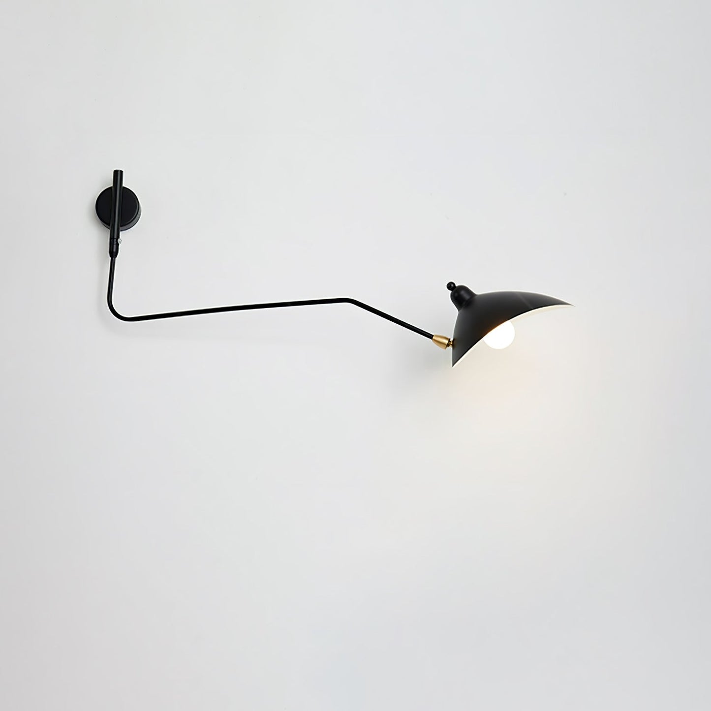 Serge Mouille Inspired Wall Lamp | Adjustable Arm Wall Light | E26/E27 Modern Sculptural Lighting | Indoor Designer Fixture
