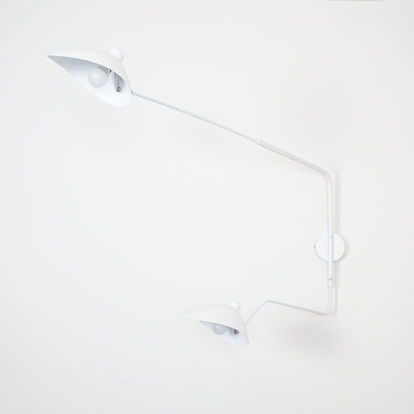 Serge Mouille Inspired Wall Lamp | Adjustable Arm Wall Light | E26/E27 Modern Sculptural Lighting | Indoor Designer Fixture