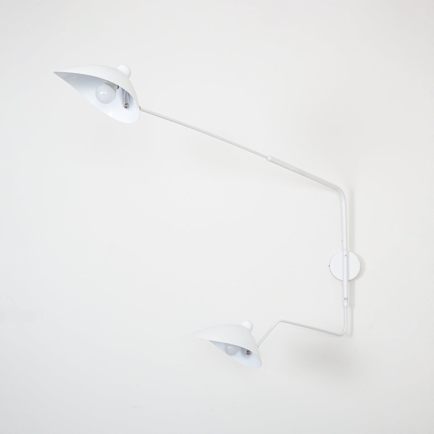Serge Mouille Inspired Wall Lamp | Adjustable Arm Wall Light | E26/E27 Modern Sculptural Lighting | Indoor Designer Fixture