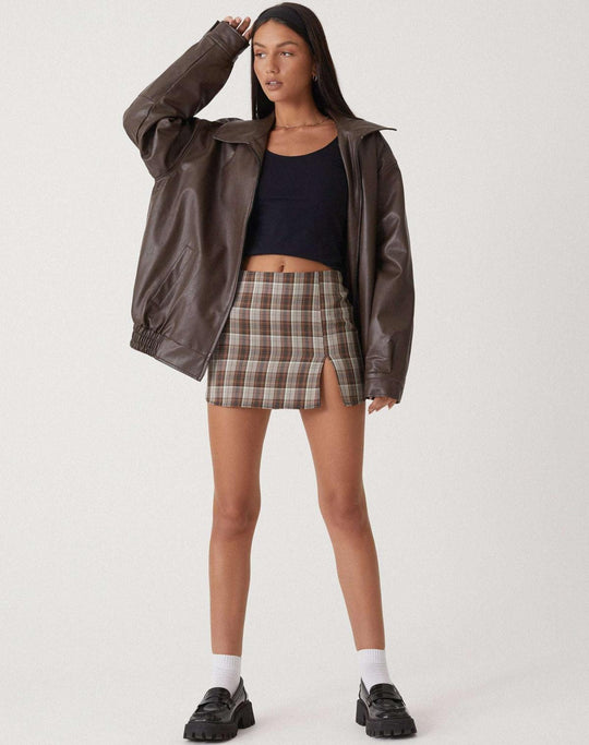 Women's Leather Jacket | Oversized Fit | Lightweight Low