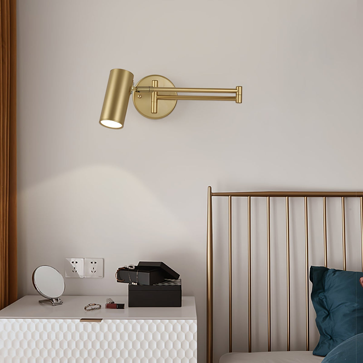 Swing Arm Wall Lamp Adjustable LED Wall Light | Rotating Modern Sconce | Metal & Acrylic | 3000K–6000K Indoor Lighting